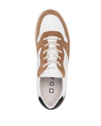D.A.T.E Lace Up Suede Panelled Sneakers