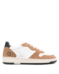 D.A.T.E Lace Up Suede Panelled Sneakers