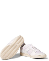 Ami Leather Suede And Mesh Sneakers
