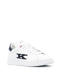 Kiton Logo Lettering Lace Up Sneakers
