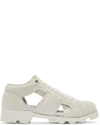 Christian Peau Off White Suede Gr Sk Stair Sneakers