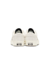 Converse Off White Suede One Star Academy Sneakers