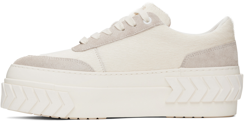 Both Off White Taupe Tyres Platform Low Sneakers, $340 | SSENSE | Lookastic