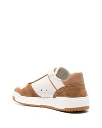 Brunello Cucinelli Panelled Leather Low Top Sneakers