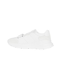 Burberry Suede Neoprene And Leather Sneakers