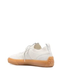 Tod's Suede Panelled Low Top Sneakers