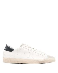 Golden Goose Super Star Distressed Lace Up Sneakers