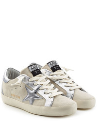 Golden Goose Deluxe Brand Super Star Suede And Leather Sneakers