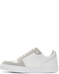 AMI Alexandre Mattiussi White Lace Up Sneakers