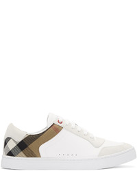 Burberry White Reeth Sneakers