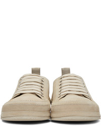 Ann Demeulemeester White Suede Sneakers
