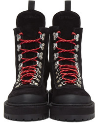 Off-White Black Suede Hiking Boots