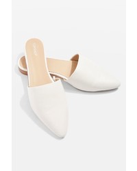 Topshop Angelina Suede Leather Slip On Mules