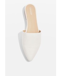 Topshop Angelina Suede Leather Slip On Mules