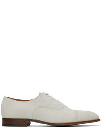 Tom Ford Off White Suede Bradden Oxfords