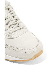 Nike Air Max 1 Sherpa Suede And Shearling Sneakers White