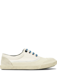 Lanvin Canvas Rubber And Suede Sneakers