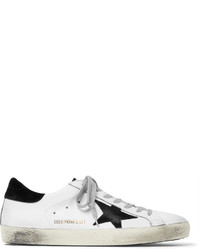 Golden Goose Deluxe Brand Superstar Distressed Leather And Suede Sneakers