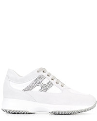 Hogan Studded Logo Lace Up Trainers
