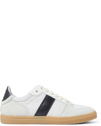 Ami Panelled Leather Suede And Mesh Sneakers