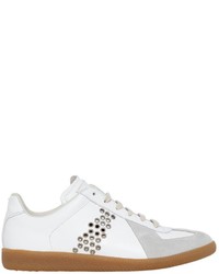 Maison Margiela Replica Eyelets Leather Suede Sneakers