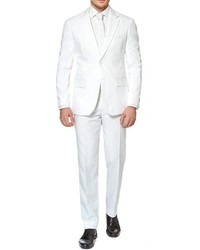 Opposuits White Knight Trim Fit Two Piece Suit With Tie