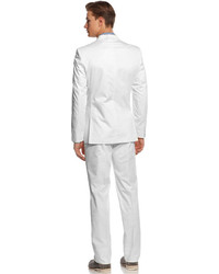 Calvin Klein Suit White Cotton Slim Fit