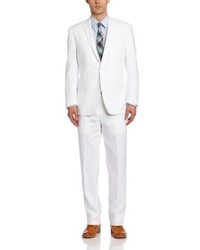 Calvin Klein White Linen Slim Fit Suit
