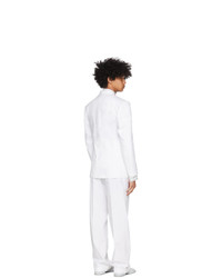 Maison Margiela White Tumbled Canvas Suit