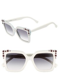 Fendi 52mm Gradient Cat Eye Sunglasses