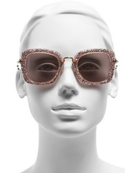 Miu Miu 52mm Sunglasses Marble White Black