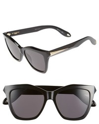Givenchy 53mm Cat Eye Sunglasses Havana Black