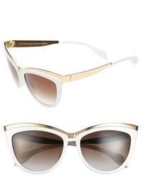 Alexander McQueen 57mm Cat Eye Sunglasses