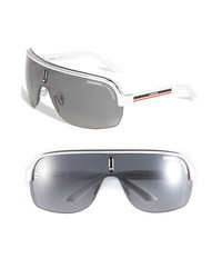Carrera Eyewear 99mm Shield Sunglasses White One Size
