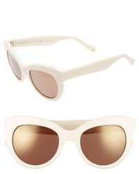 Charli 52mm Cat Eye Sunglasses Dark Demi Shiny Gold