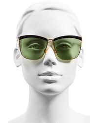 Christian Dior Dior 58mm Retro Metal Sunglasses Green Yellow Gold Grey