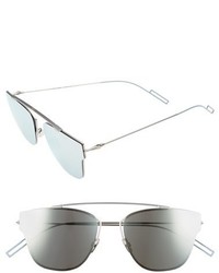 Christian Dior Dior Homme 57mm Semi Rimless Sunglasses Dark Ruthenium