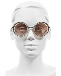 Jimmy Choo Gems 48mm Round Sunglasses