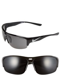 Nike Golf X2 74mm Sunglasses Black Metallic Silver