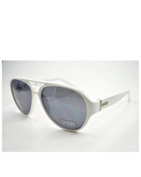 GUESS Sunglasses Gu 6730 White Silver 59mm