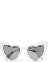 Saint Laurent Loulou Cat Eye Acetate Sunglasses White