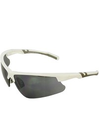 MLC Eyewear 4921rv Whtsm White Grey Wrap Sunglasses