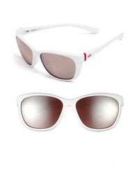 Nike Gaze 58mm Sunglasses White One Size