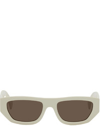 Gucci Off White Rectangular Sunglasses