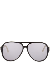 Gucci Plastic Aviator Sunglasses Blackwhite
