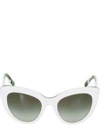 Dolce & Gabbana Printed Acetate Cat Eye Sunglasses