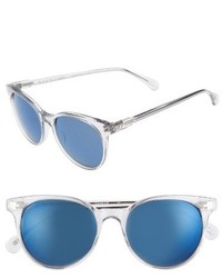 Raen Rn Norie 51mm Cat Eye Mirrored Lens Sunglasses Artic Crystal
