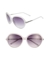 Vince Camuto 60mm Oval Sunglasses White One Size