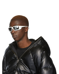 Rick Owens White And Silver Larry Rick Sunglasses