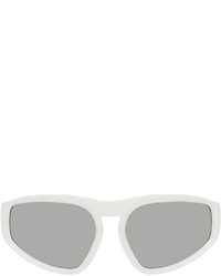 Moncler White Pentagra Sunglasses